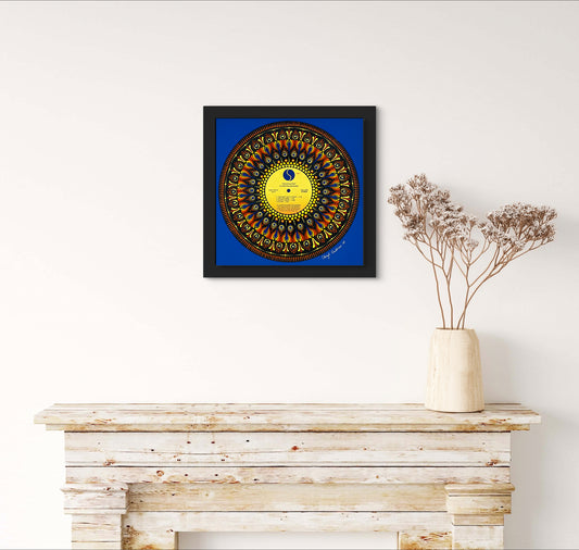 Climax Blues Band – “Gold Plated” mandala dot painted vinyl record album