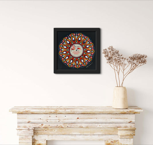 Chuck Mangione - Fun And Games mandala dot painted vinyl record album