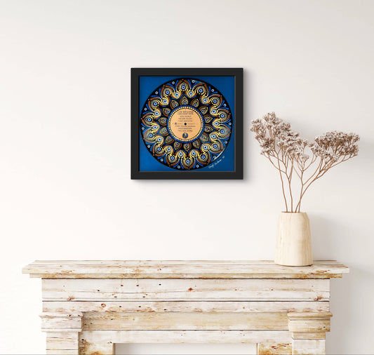 Cat Stevens - Greatest Hits mandala dot painted vinyl record album