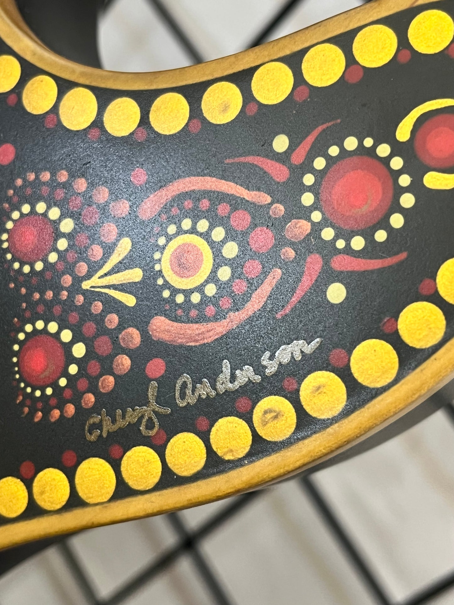 Hand painted Chief-317 guitar from the Milwaukee Guitar Company