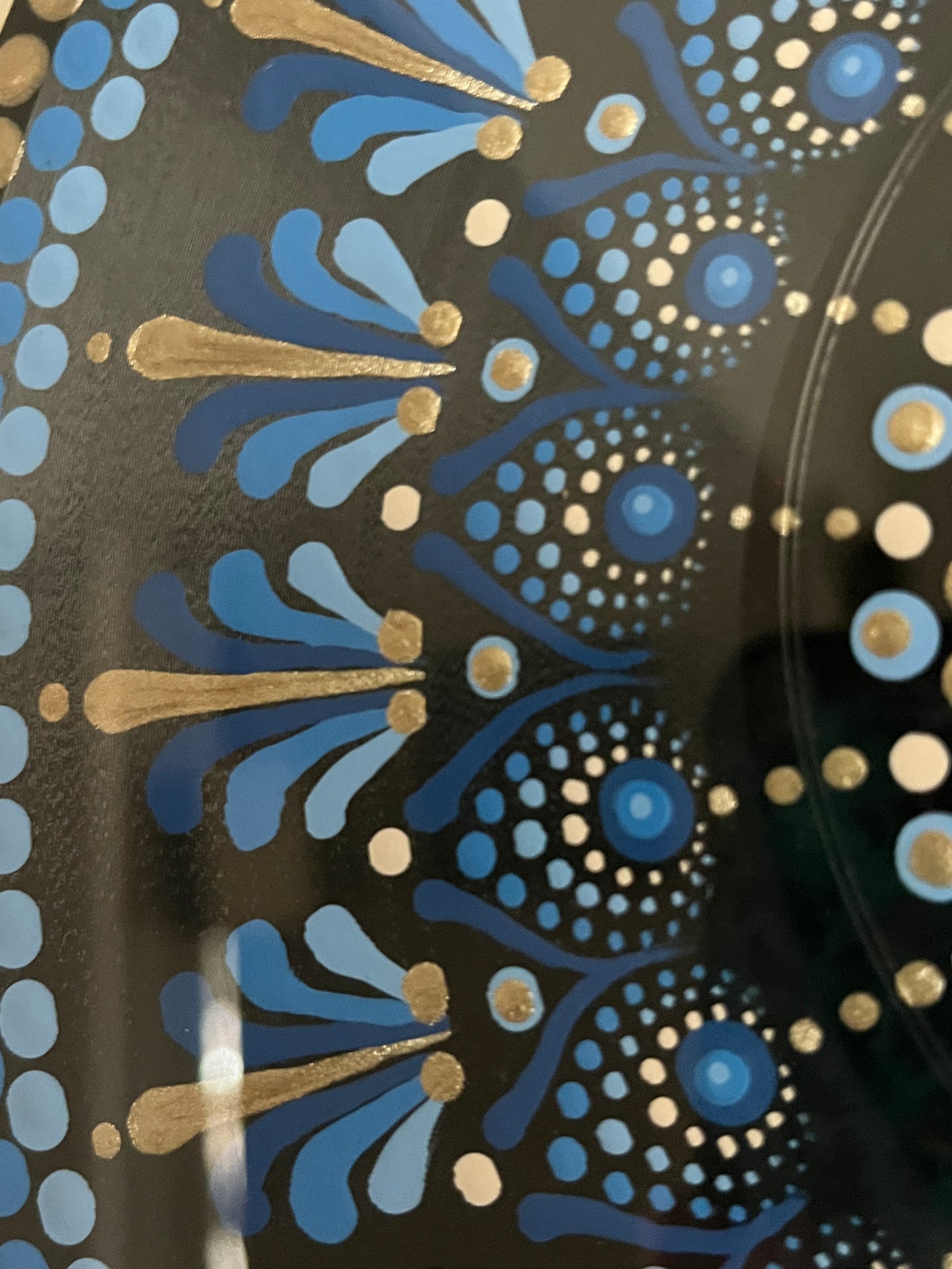 Down Hearted Blues Medley Foxtrot - Tennessee Ten mandala dot painted vinyl record album