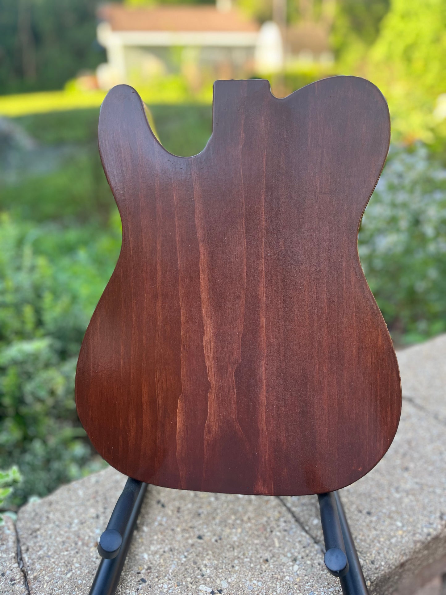 Fender Esquire spec electric guitar body hand painted on stained solid wood