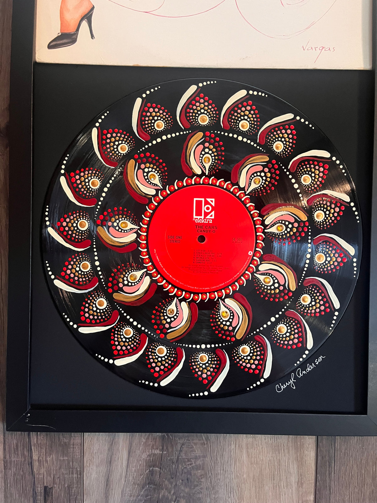 The Cars - Candy-O | Hand-Painted Framed Vinyl Record Art