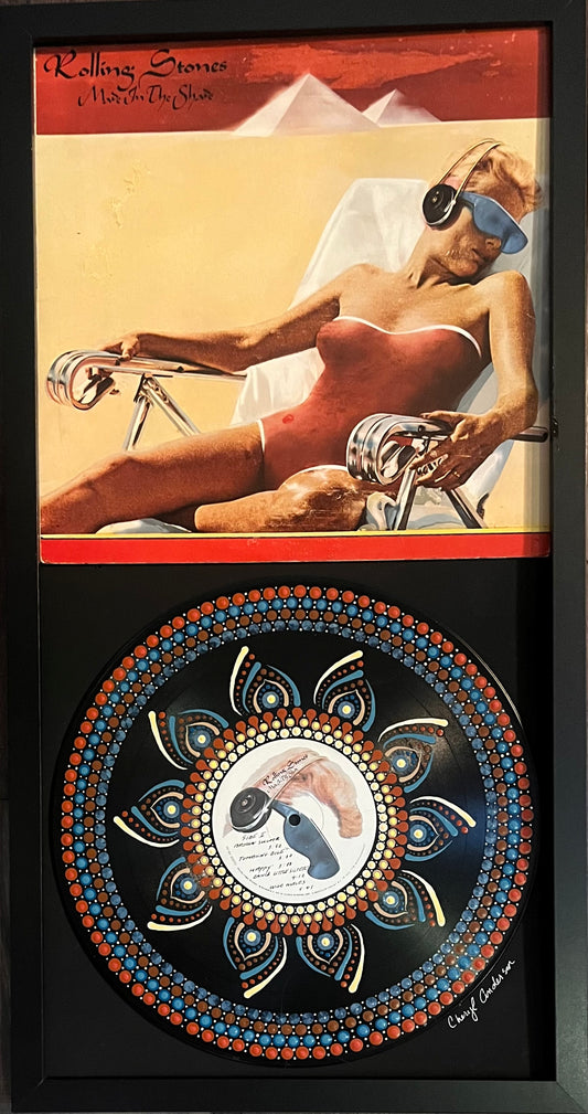 Rolling Stones - Made In The Shade | Hand Painted Framed Vinyl Record Art
