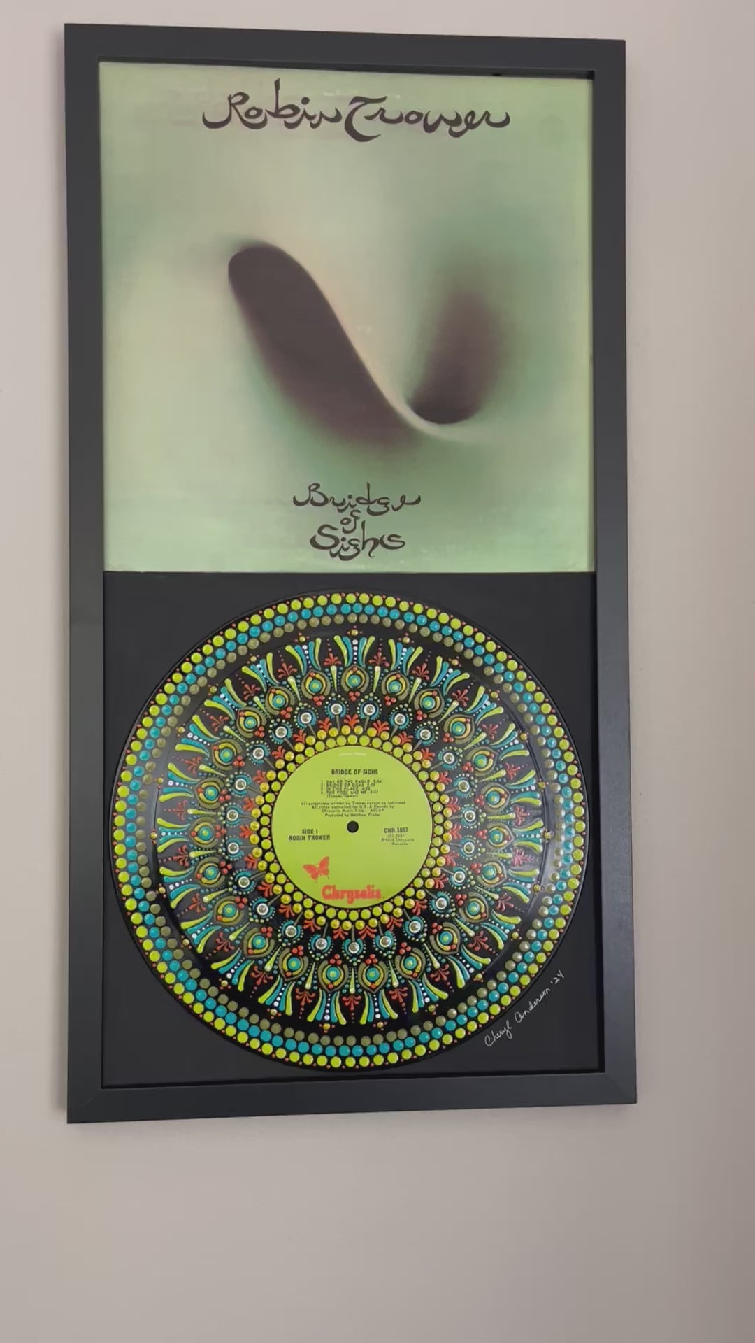 Robin Trower - Bridge Of Sighs mandala dot painted vinyl